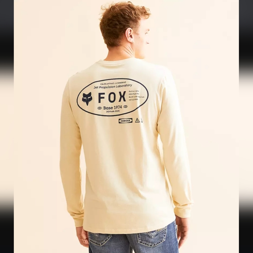 Fox Stamped Long Sleeve Premium Tee M